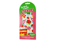 과일 향기 접착제 맞춤형 종이 스티커 스크래치 스니프 종이 스티커 맞춤형 로고 스티커