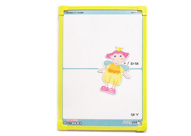 커스텀 11' x 9.5' 마그네틱 드라이 지워 화이트보드 플라스틱 경계와 줄과 함께