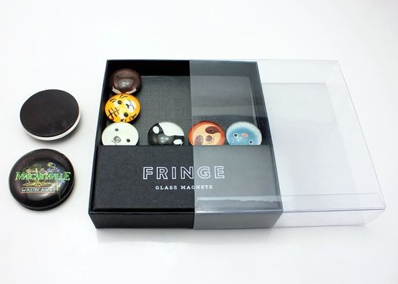 25mm 40mm 50mm 맞춤 사진 인쇄 크리스탈 유리 돔 냉장고 자석 선물 상자 포장 포함
