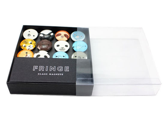 25mm 40mm 50mm 맞춤 사진 인쇄 크리스탈 유리 돔 냉장고 자석 선물 상자 포장 포함